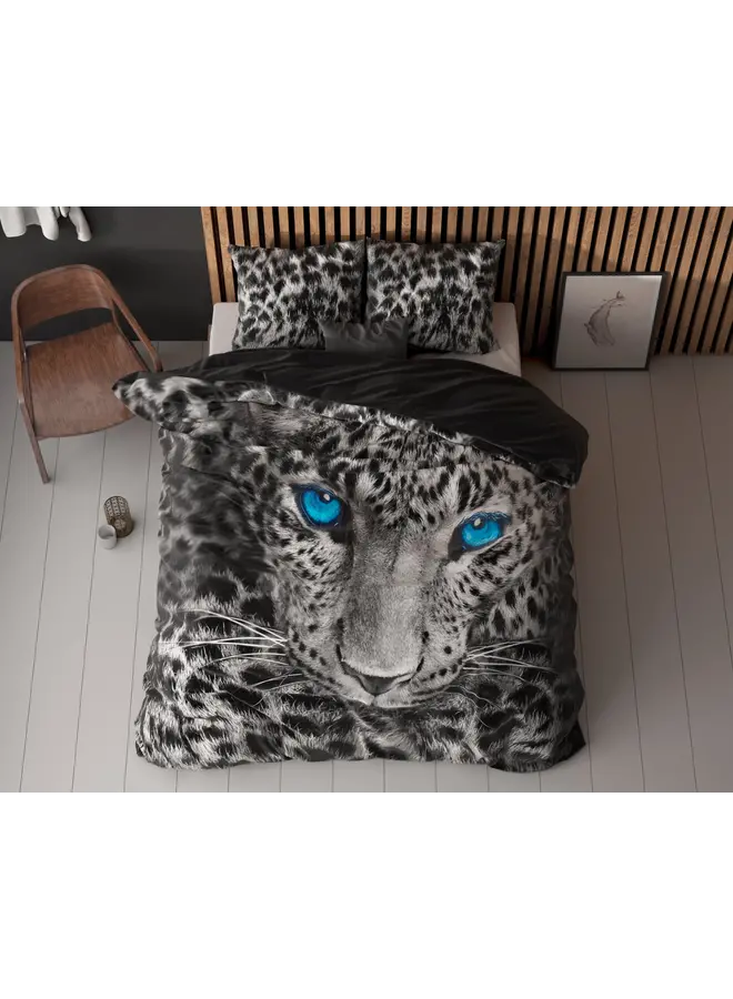 Sleeptime Dekbedovertrek Cheetah Grijs - Katoen