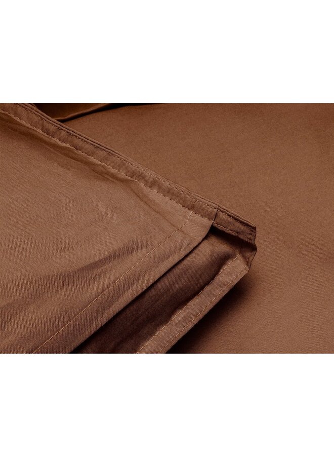 Primaviera Deluxe Dekbedovertrek Uni Bruin - Egyptisch Katoen