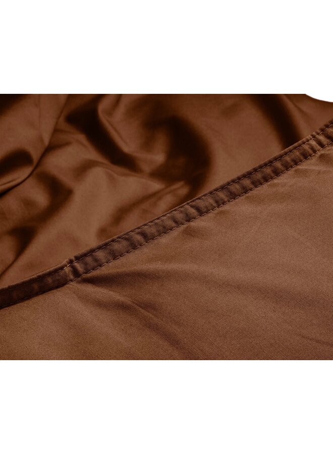 Primaviera Deluxe Dekbedovertrek Uni Bruin - Egyptisch Katoen