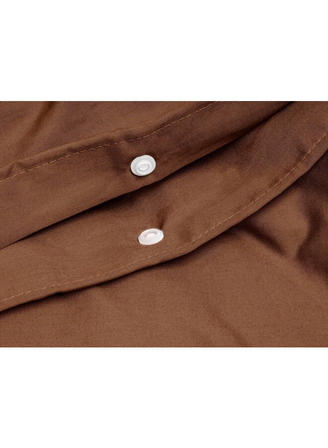 Primaviera Deluxe Dekbedovertrek Uni Bruin - Egyptisch Katoen