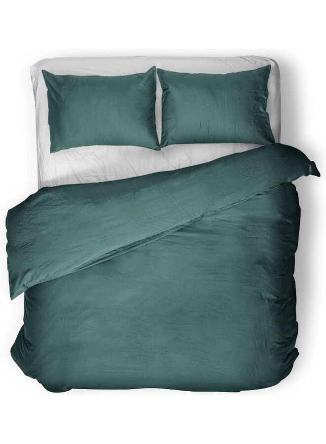 Primaviera Deluxe Dekbedovertrek Uni Groen - Egyptisch Katoen