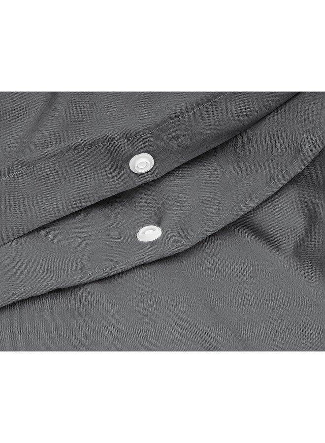 Primaviera Deluxe Dekbedovertrek Uni Antraciet - Egyptisch Katoen