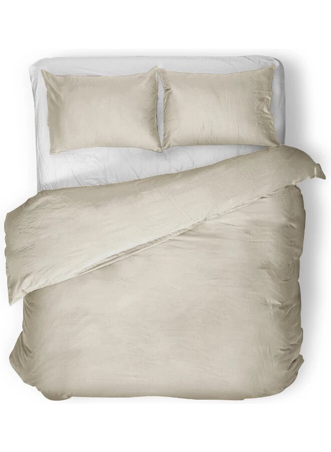 Dekbedovertrek Uni Zand - Egyptisch Katoen