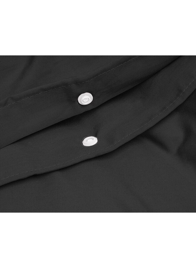 Primaviera Deluxe Dekbedovertrek Uni Zwart - Egyptisch Katoen