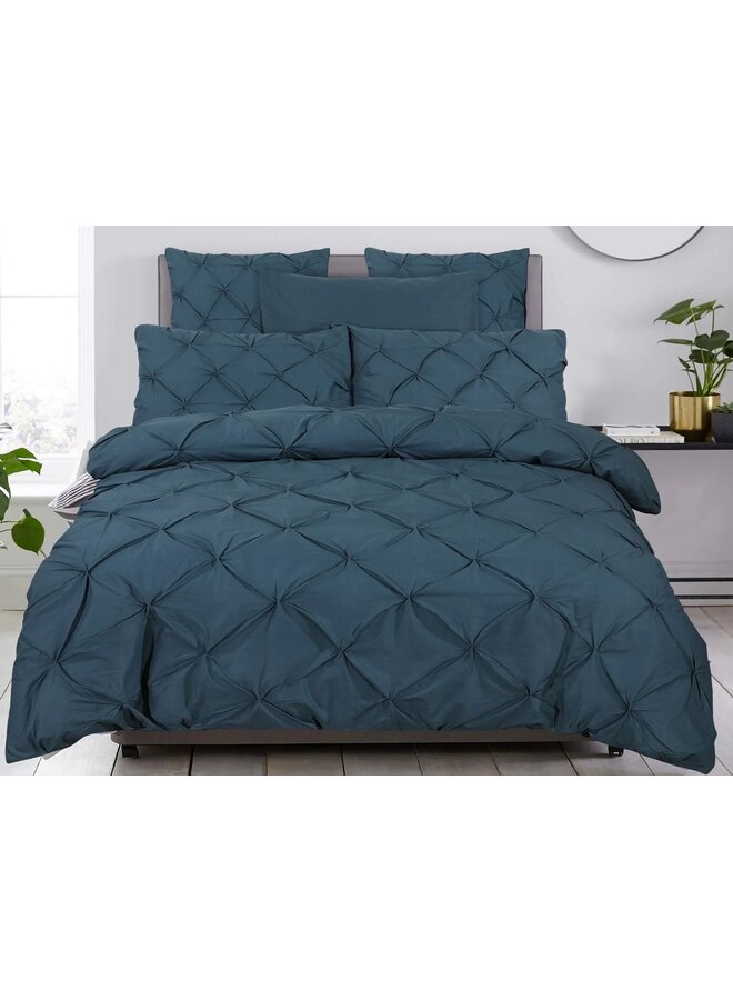 Dreamhouse Dekbedovertrek Plooien Salvador Petrol - Katoen