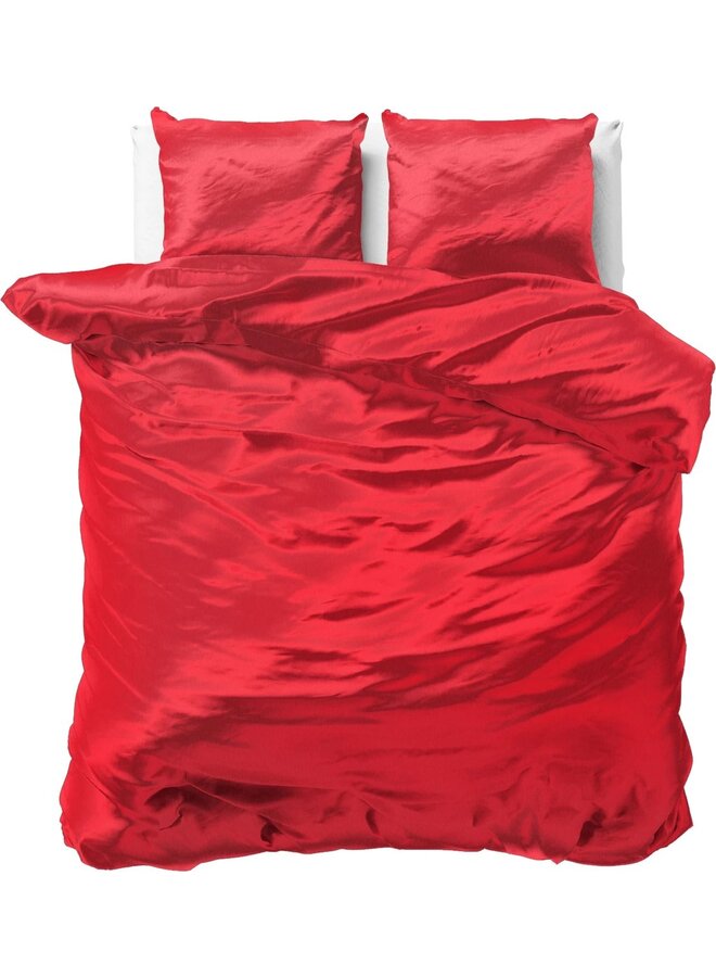 Dekbedovertrek Beauty Skin Care Uni Rood - Satijn PL1