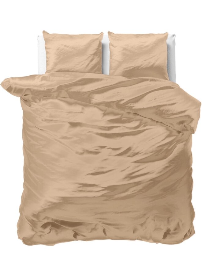 Dekbedovertrek Beauty Skin Care Uni Taupe - Satijn PL1