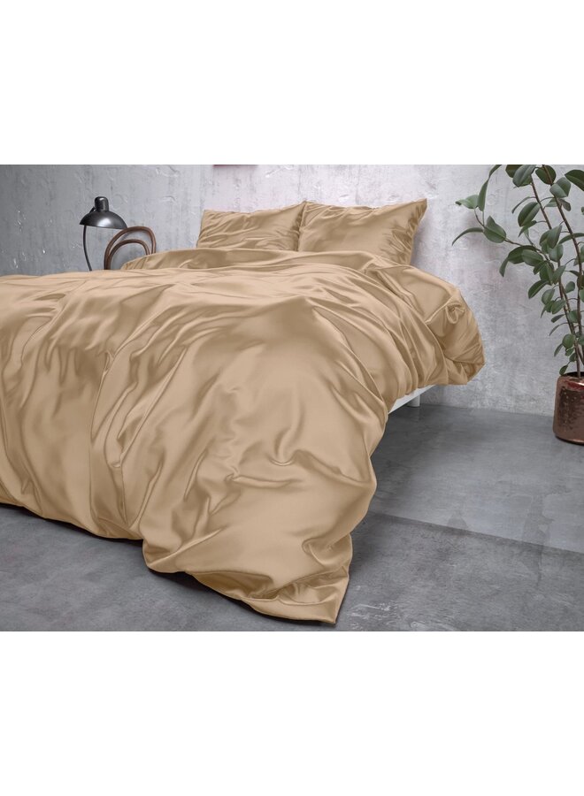 Sleeptime Dekbedovertrek Beauty Skin Care Uni Taupe - Satijn