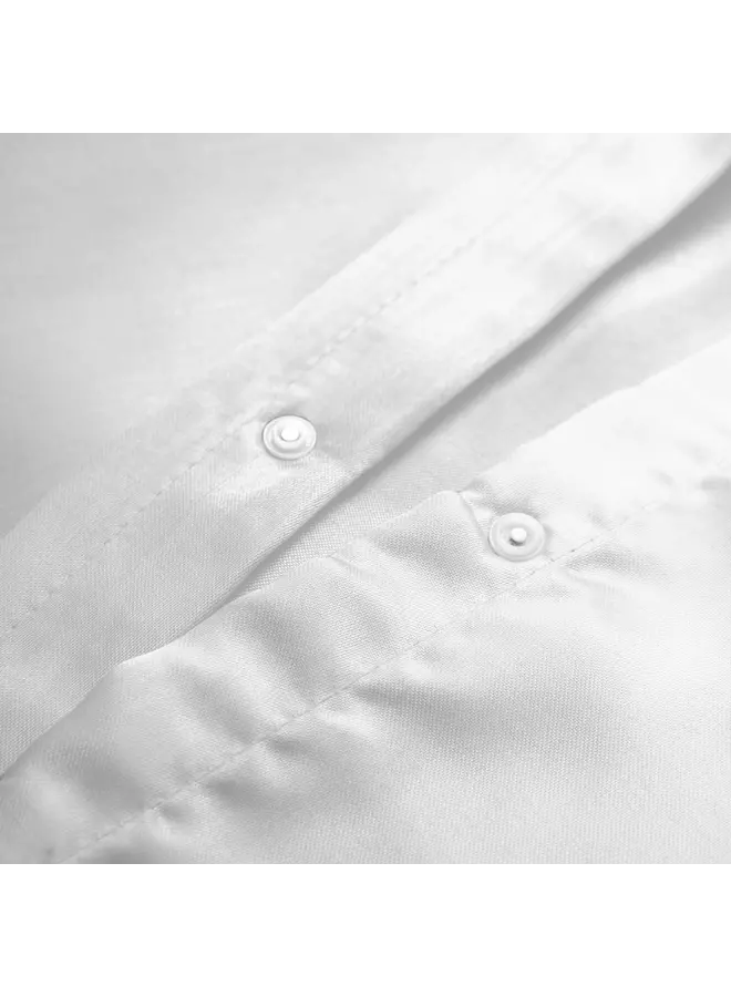 Sleeptime Dekbedovertrek Beauty Skin Care Uni Wit - Satijn