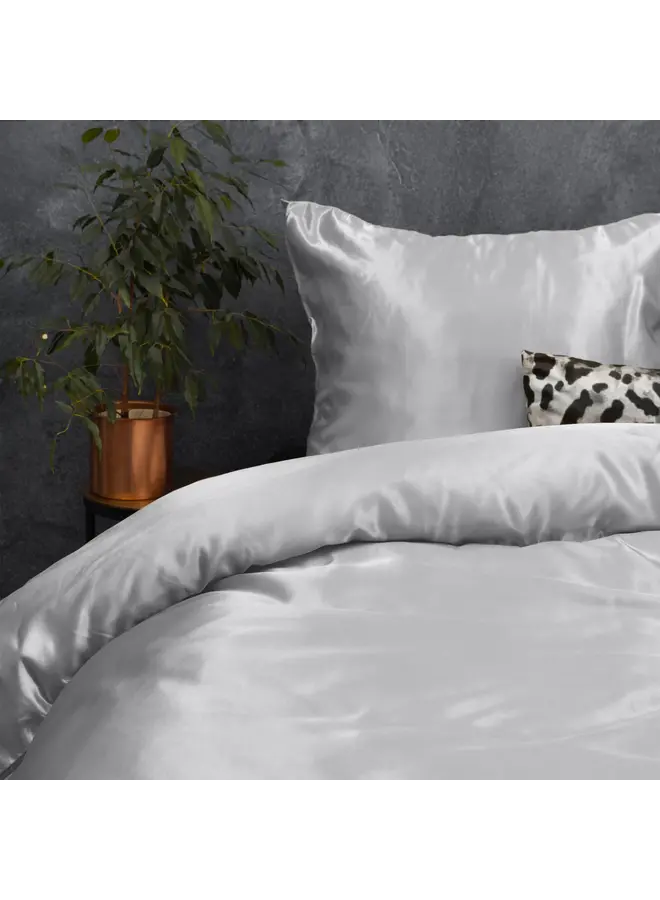 Sleeptime Dekbedovertrek Beauty Skin Care Uni Grijs - Satijn