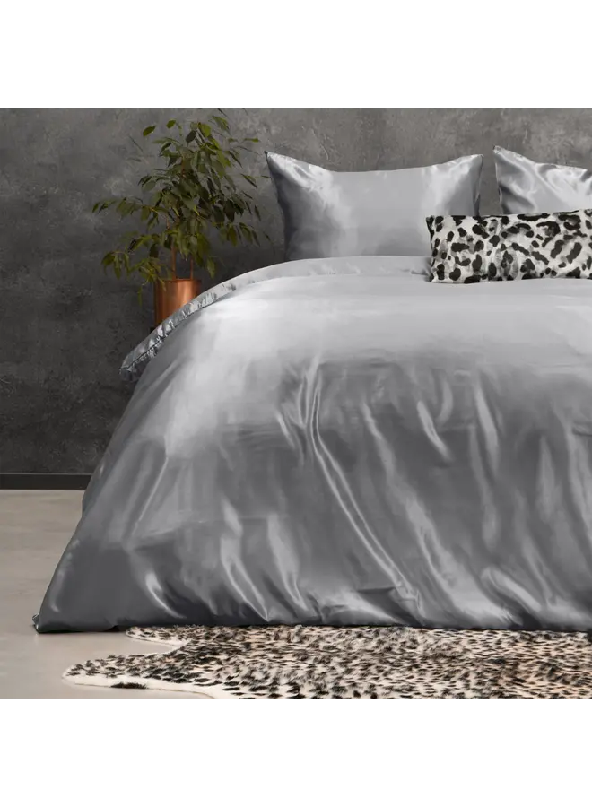 Sleeptime Dekbedovertrek Beauty Skin Care Uni Grijs - Satijn