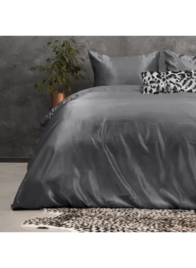 Sleeptime Dekbedovertrek Beauty Skin Care Uni Antraciet - Satijn