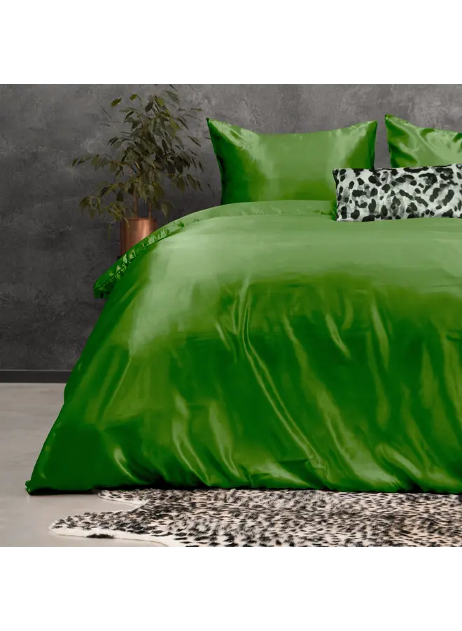 Sleeptime Dekbedovertrek Beauty Skin Care Uni Groen - Satijn