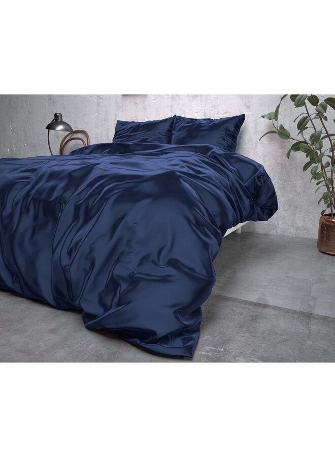 Sleeptime Dekbedovertrek Beauty Skin Care Uni Navy - Satijn
