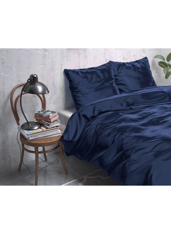 Sleeptime Dekbedovertrek Beauty Skin Care Uni Navy - Satijn