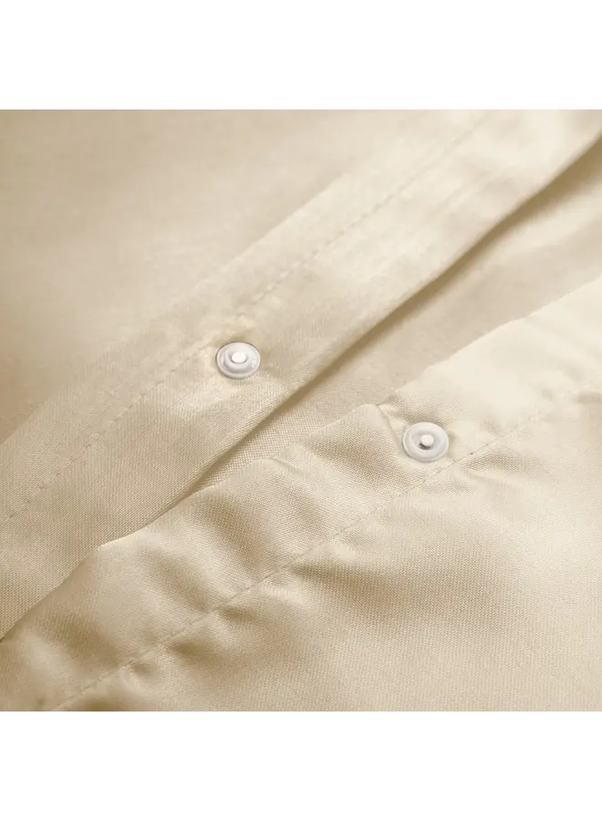 Sleeptime Dekbedovertrek Beauty Skin Care Uni Creme - Satijn