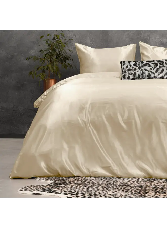 Sleeptime Dekbedovertrek Beauty Skin Care Uni Creme - Satijn