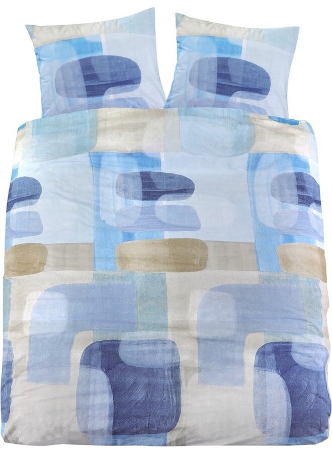 Dekbedovertrek Evi Blauw - Katoen
