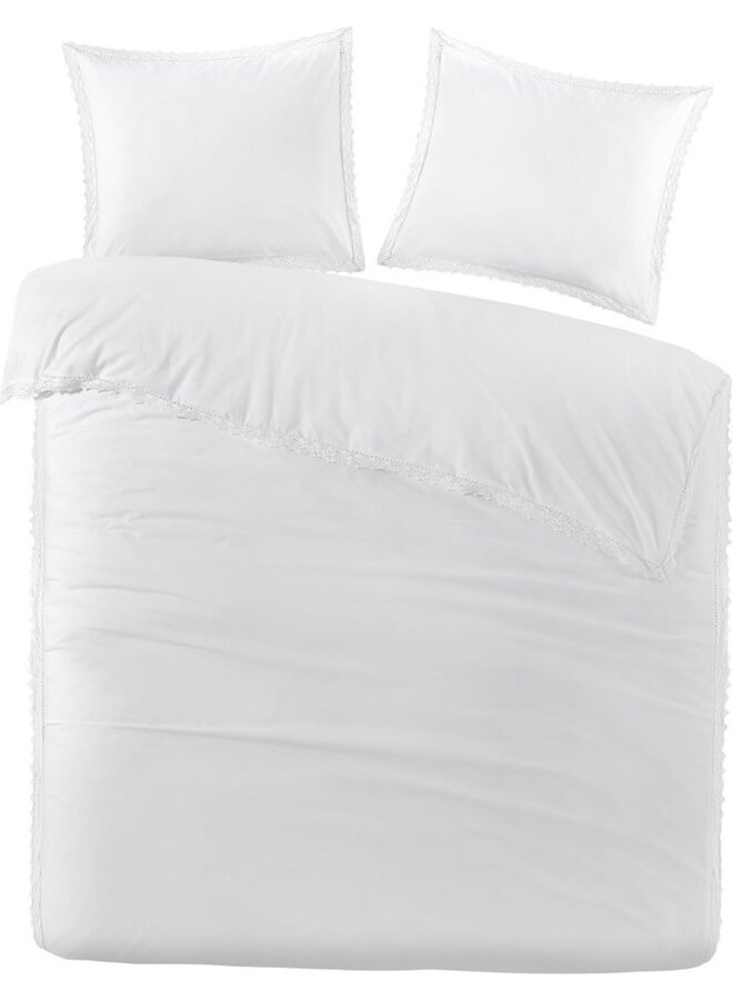 Dekbedovertrek Karel Wit - Percale Katoen PL2