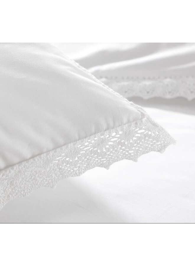 Papillon Dekbedovertrek Karel Wit - Percale Katoen