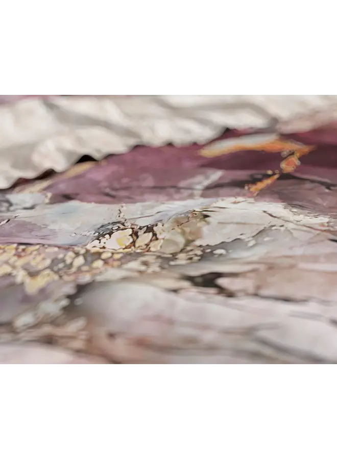 Sleeptime Dekbedovertrek Breccia Roze - Katoensatijn