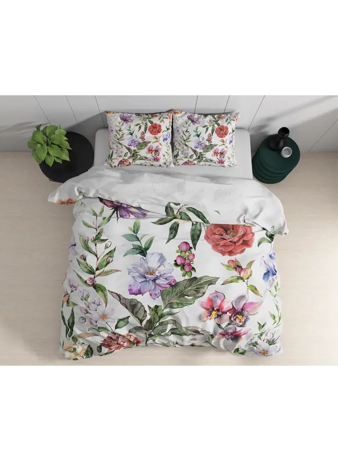 Dreamhouse Dekbedovertrek Ophelia Wit - Katoen