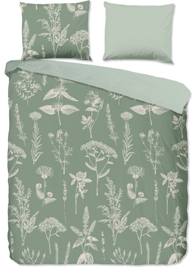 Dekbedovertrek Herbs Groen - Flanel