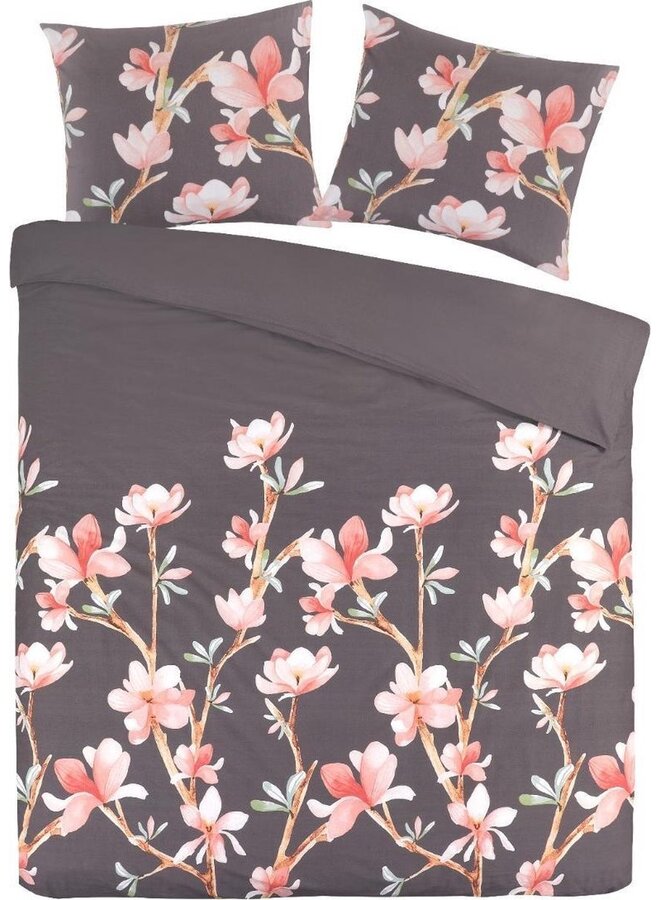 Dekbedovertrek Esmee Grijs - Katoensatijn