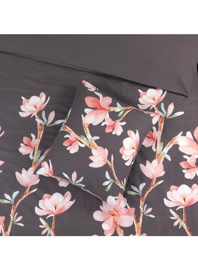 Papillon Dekbedovertrek Esmee Grijs - Katoensatijn