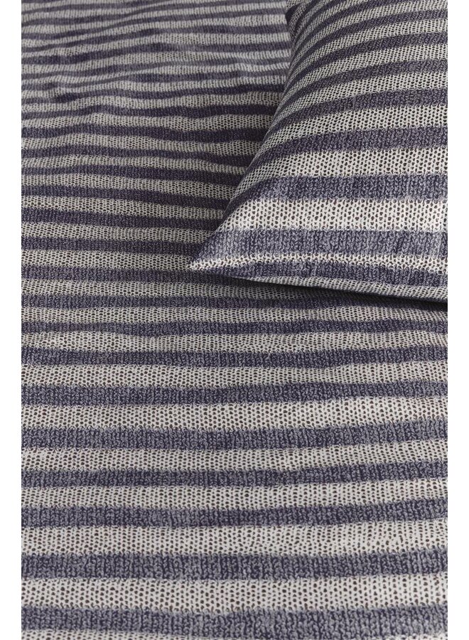 Ariadne At Home Dekbedovertrek Knit Stripes Blauw - Katoen