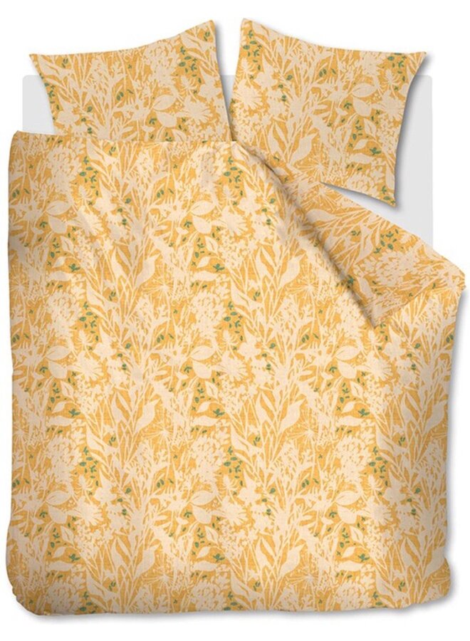 Dekbedovertrek Botanical Oker - Katoen