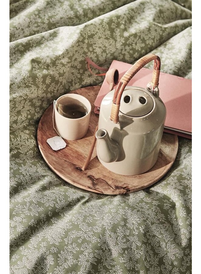 Ariadne At Home Dekbedovertrek Tiny Florals Groen - Katoen