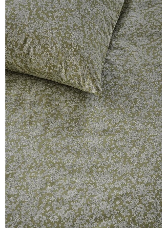 Ariadne At Home Dekbedovertrek Tiny Florals Groen - Katoen