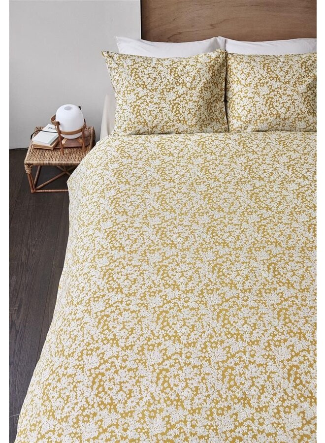 Ariadne At Home Dekbedovertrek Tiny Florals Geel - Katoen
