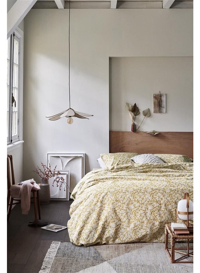 Ariadne At Home Dekbedovertrek Tiny Florals Geel - Katoen