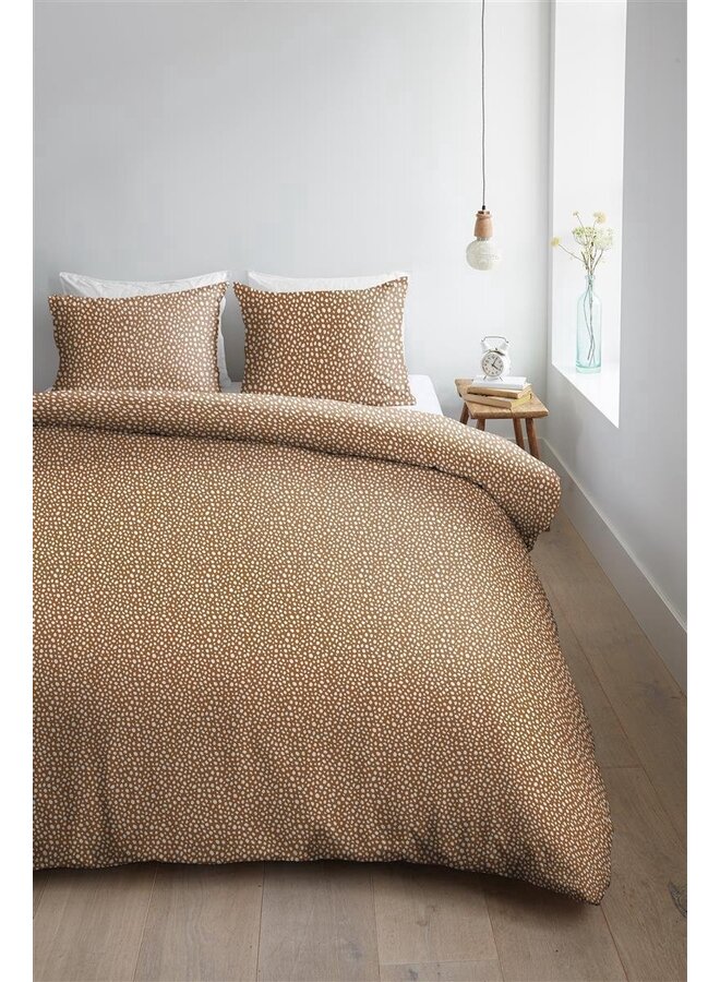 Ambiante Dekbedovertrek Harley Oranje - Katoensatijn