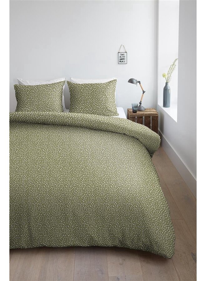 Ambiante Dekbedovertrek Harley Groen - Katoensatijn