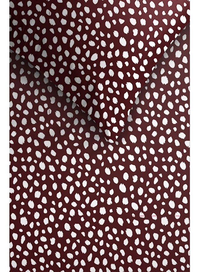 Ambiante Dekbedovertrek Harley Rood - Katoensatijn