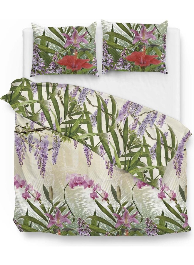 ZO! Home Dekbedovertrek Myrte Groen - Katoen