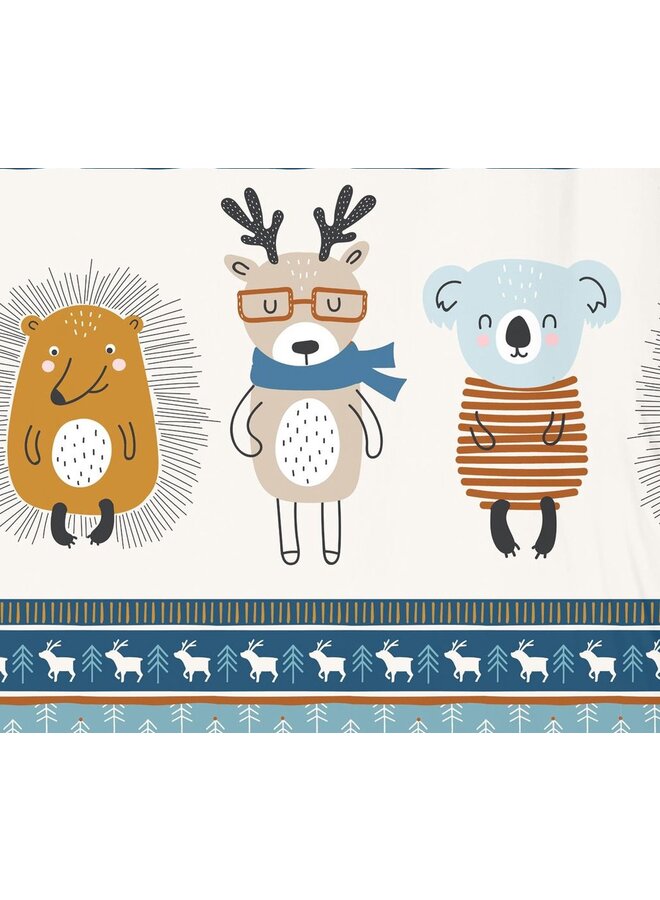 Good Morning Dekbedovertrek Kids Woodland Multi - Flanel