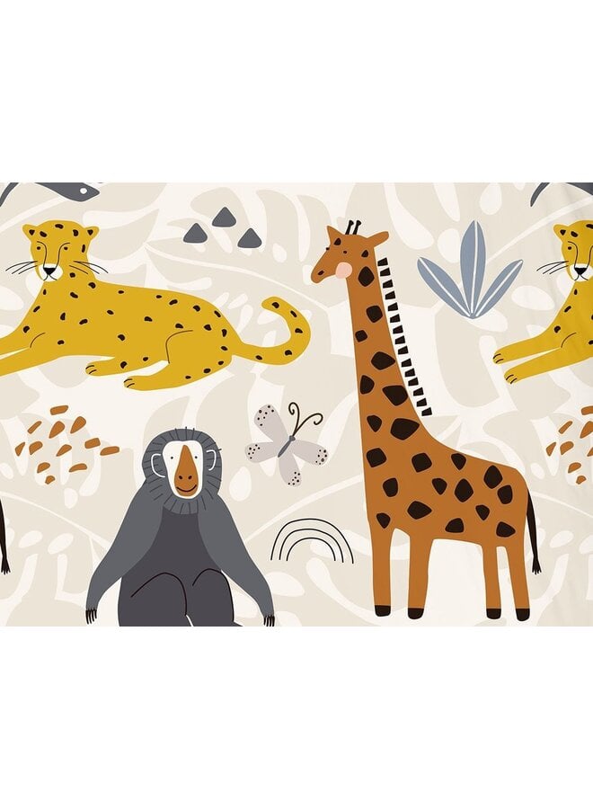 Good Morning Dekbedovertrek Kids Jungle Multi - Flanel