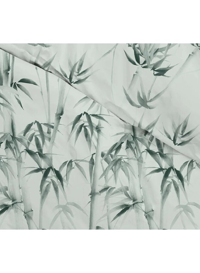 ZO! Home Dekbedovertrek Lani Groen - Katoensatijn