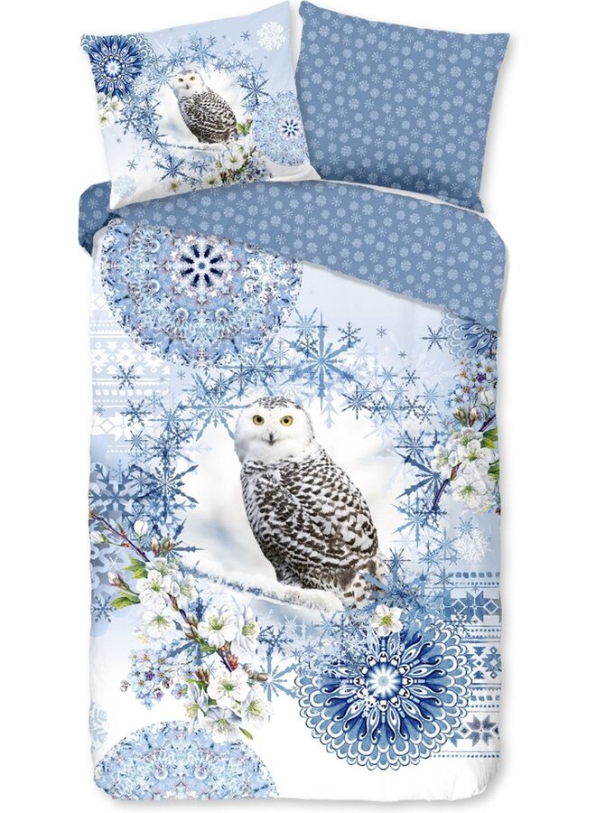 HIP Dekbedovertrek Phalini Blauw - Flanel