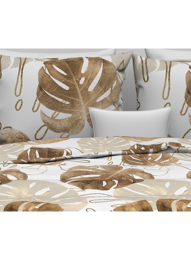 ZO! Home Dekbedovertrek Mimi Wit - Katoensatijn