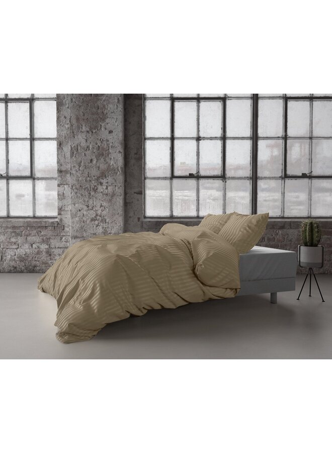 Zensation Dekbedovertrek Hotel Linnen Dallas Taupe - Microvezel