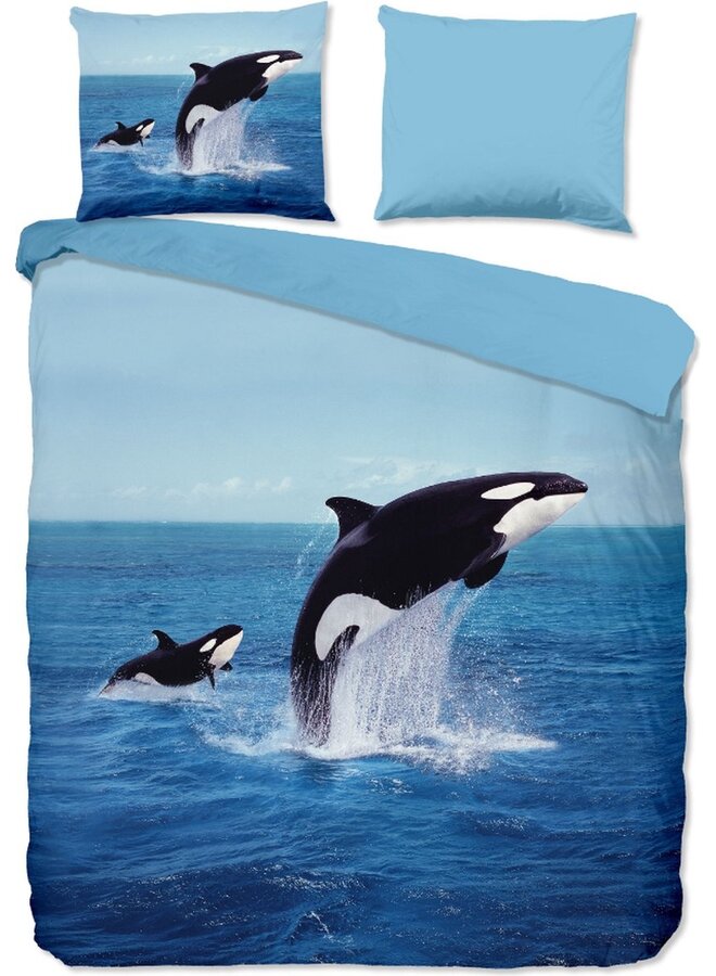 Dekbedovertrek Orca Blauw - Microvezel