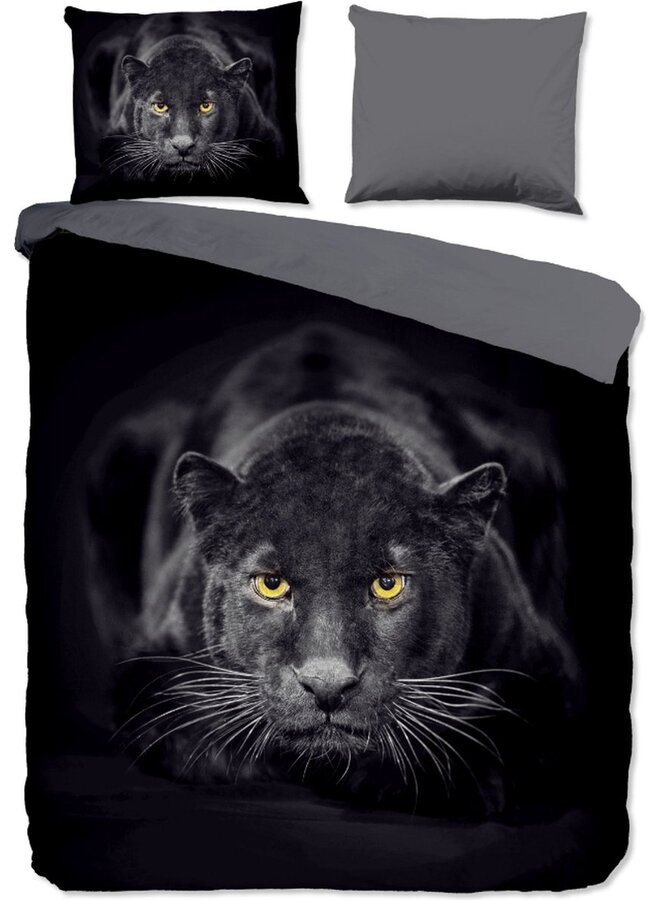Dekbedovertrek Panter Zwart - Microvezel PL1