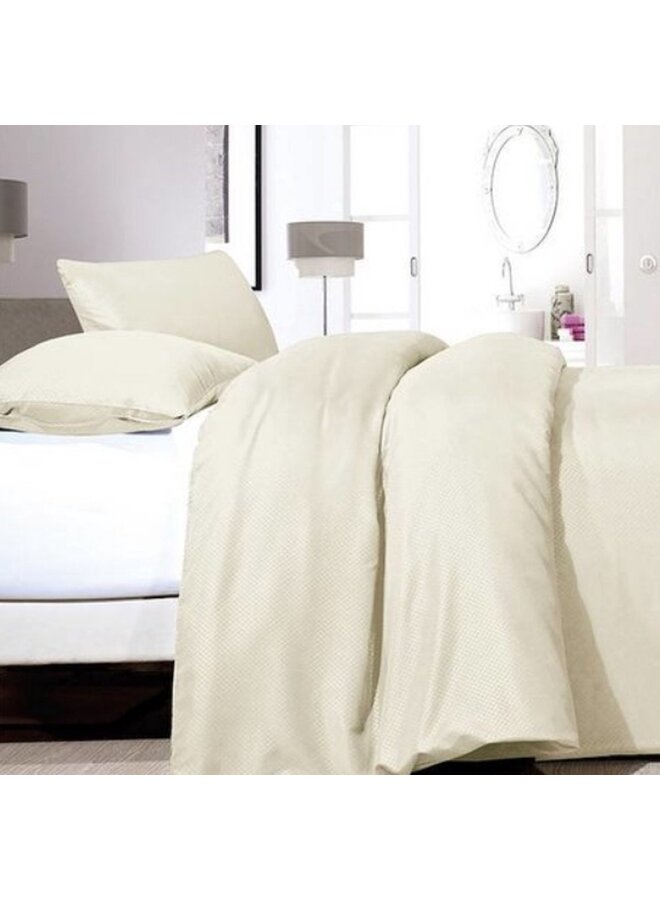 Dekbedovertrek Satin Point Creme - Microvezel