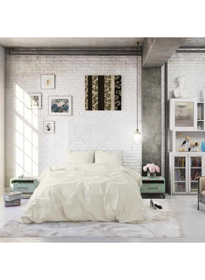 Zensation Dekbedovertrek Satin Point Creme - Microvezel