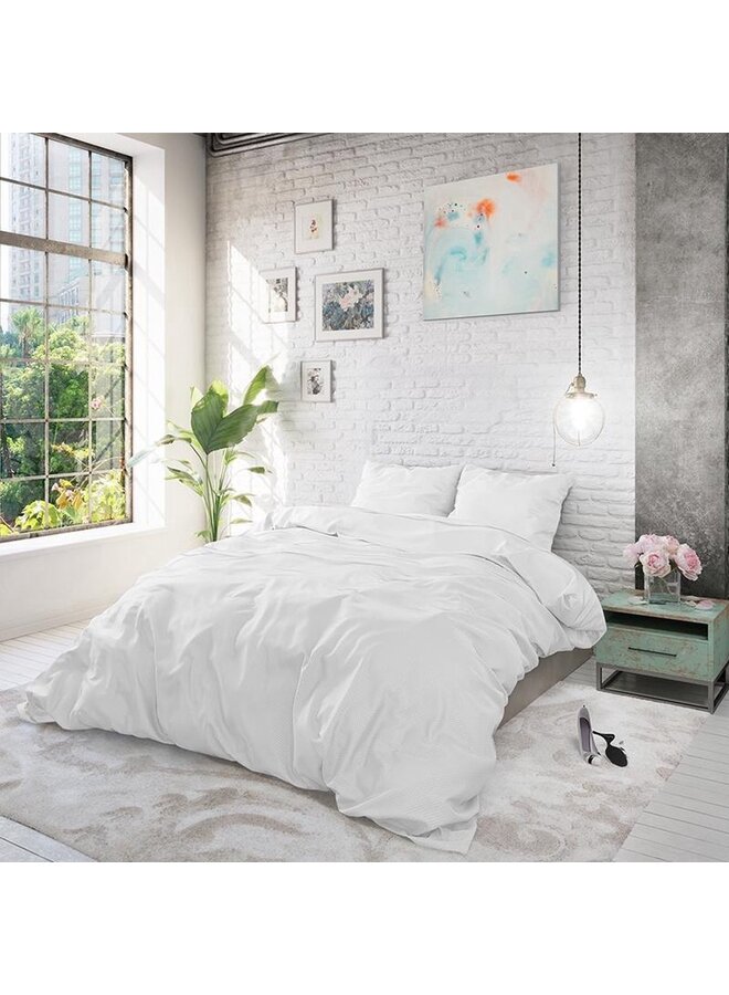 Zensation Dekbedovertrek Points Wit